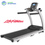 Life Fitness Treadmill with Automatic Incline for Home Workouts.