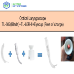 Optical Laryngoscope with Fiber Optic Illumination for Clear Airway Visualization.