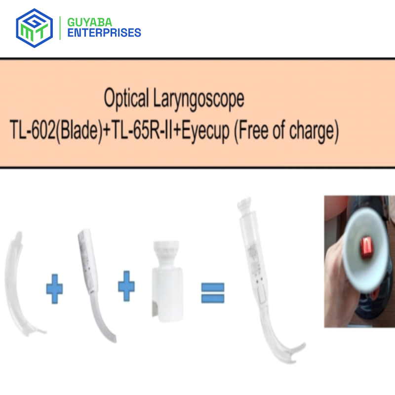 Optical Laryngoscope with Fiber Optic Illumination for Clear Airway Visualization.